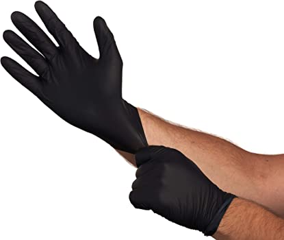 NITRILE ALLP RE20 BLACK LARGE 100/10 1000 GLOVES 5MIL